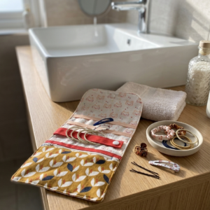 Pochette pour accessoires à cheveux